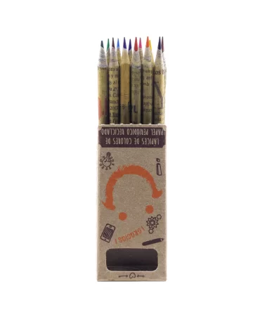 Colores de periódico reciclado